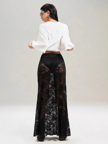 Lace Maxi Skirt
