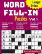 Large Print Word Fill-in Puzzles - Paperback