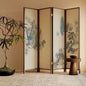 New Chinese Zen Room Divider Screen – Wabi‑Sabi Partition with Song‑Dynasty Aesthetic