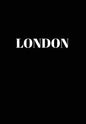 London: Hardcover Black Decorative Book for Decorating Shelves, Coffee Tables, Home Decor, Stylish World Fashion Cities Design - Hardcover