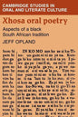 Xhosa Oral Poetry - Paperback