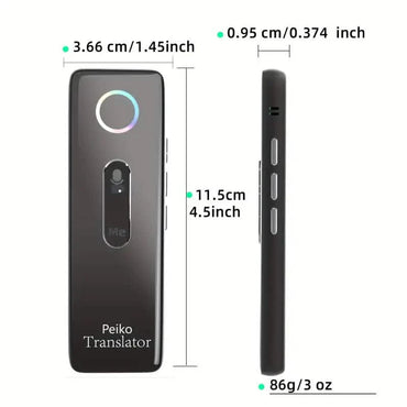 Compact Language Translator – 136 Languages, Two-Way Voice, Portable