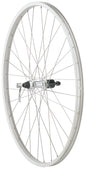 Quality Wheels Value Single Wall Series Rear Wheel - 700 QR x 135mm Rim Brake HG 10 Silver Clincher 36H