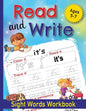 Read and Write Sight Words Workbook: 100 Sight Words and Phonics Activity Workbook for Kids Ages 5-7/ Pre K, Kindergarten and First Grade/ Trace and P - Paperback