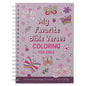 Coloring Book Favorite Bible Verses for Girls Wirebound - Spiral