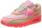Nike Womens Air Max 90 Bright Crimson/Pure Platinum 12