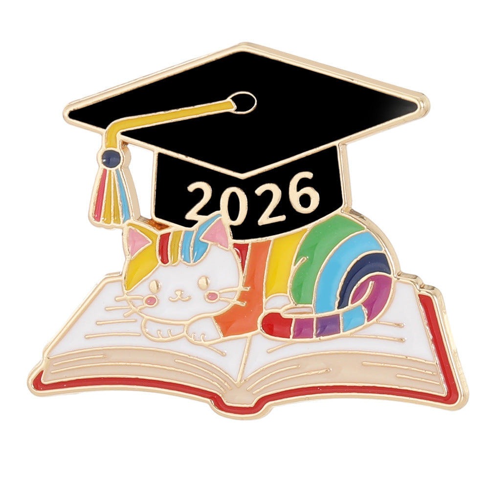 New Graduation Season Bachelors Cap Series Brooch Set