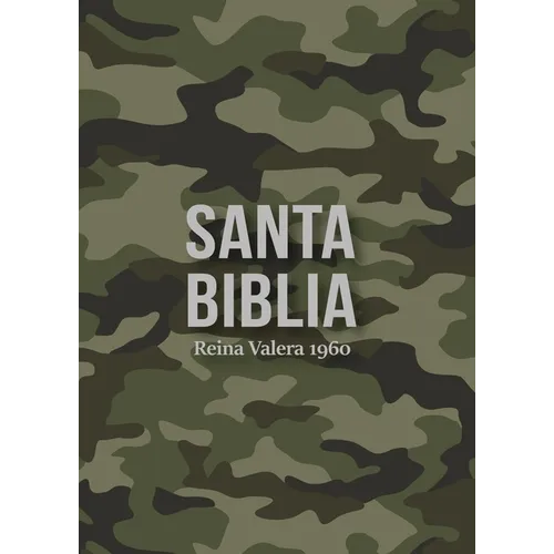 Biblia Rvr 1960 Compacta Símil Piel Camuflaje Verde (Bible Rvr 1960 Compact Size Leatherlike Green Camouflage (Spanish Edition) - Leather