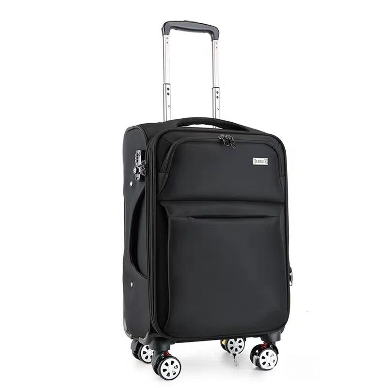 Waterproof Cross-border Black Oxford Cloth Suitcase, Durable 30 Inch Large Capacity, 20 Inch Boarding Case, Luggage Compartment