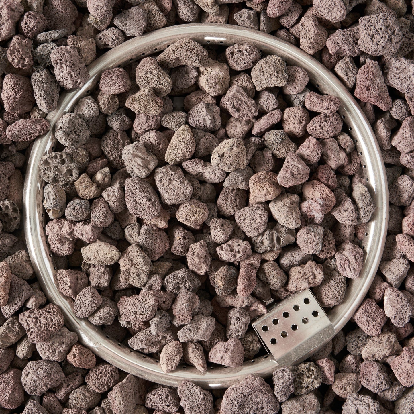 Modern SQUARE Iron Fire Pit 50,000 BTU Stone Gray Finish 39-Inch
