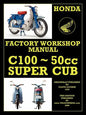 Honda C100 Workshop Manual 1958 Onwards O.H.V. - Paperback