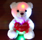 Love Colorful Luminous Bear Recording Hug Plush Toy Doll Birthday Gift