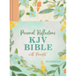 Personal Reflections KJV Bible with Prompts (Ecclesiastes 3:11) [Peach Floral] - Hardcover