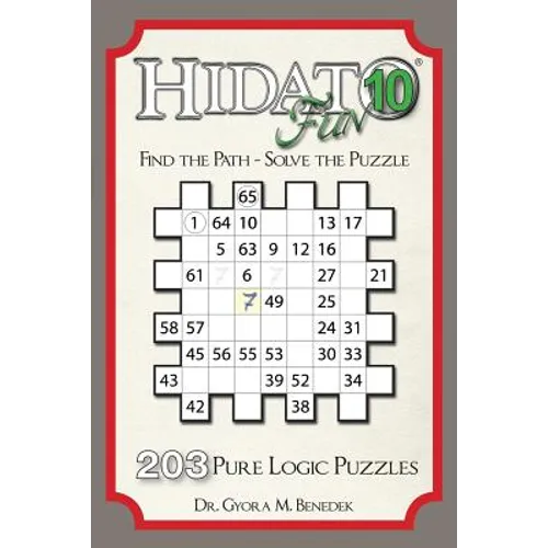 Hidato fun 10: 203 New Logic Puzzles - Paperback