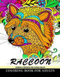 Raccoon Animals Designs For Stress Relief coloring book for adults: Designs for Inspiration & Relaxation, Stress Relieving And Relaxing Patterns - Paperback