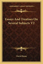 Essays and Treatises on Several Subjects V2 - Paperback