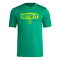 adidas Mens Short Sleeve Pre-Game T-Shirt Kelly/Austin Fc X-Large