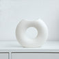 Nordic Style Simple Ceramic Vase Semicircle Creative Flower Device