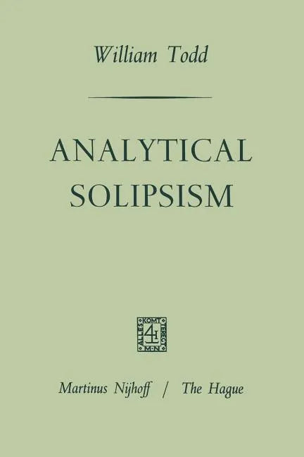 Analytical Solipsism - Paperback