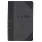 KJV Bible Giant Print 2-Tone Black/Dark Gray - Leather