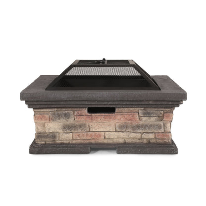 MGO 29" SQUARE WOOD BURNING FIRE PIT