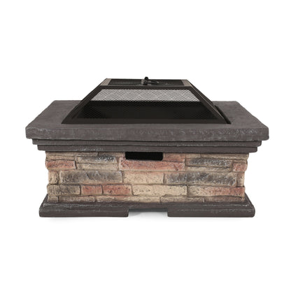 MGO 29" SQUARE WOOD BURNING FIRE PIT