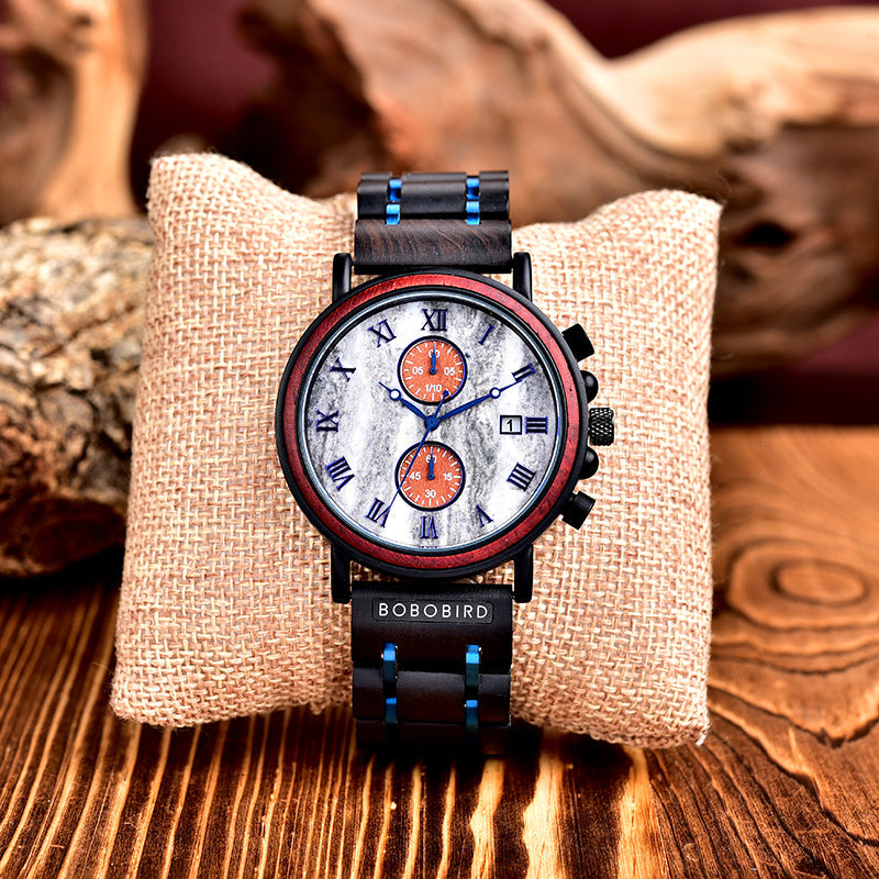 Unisex Wooden Quartz Decoration Watch
