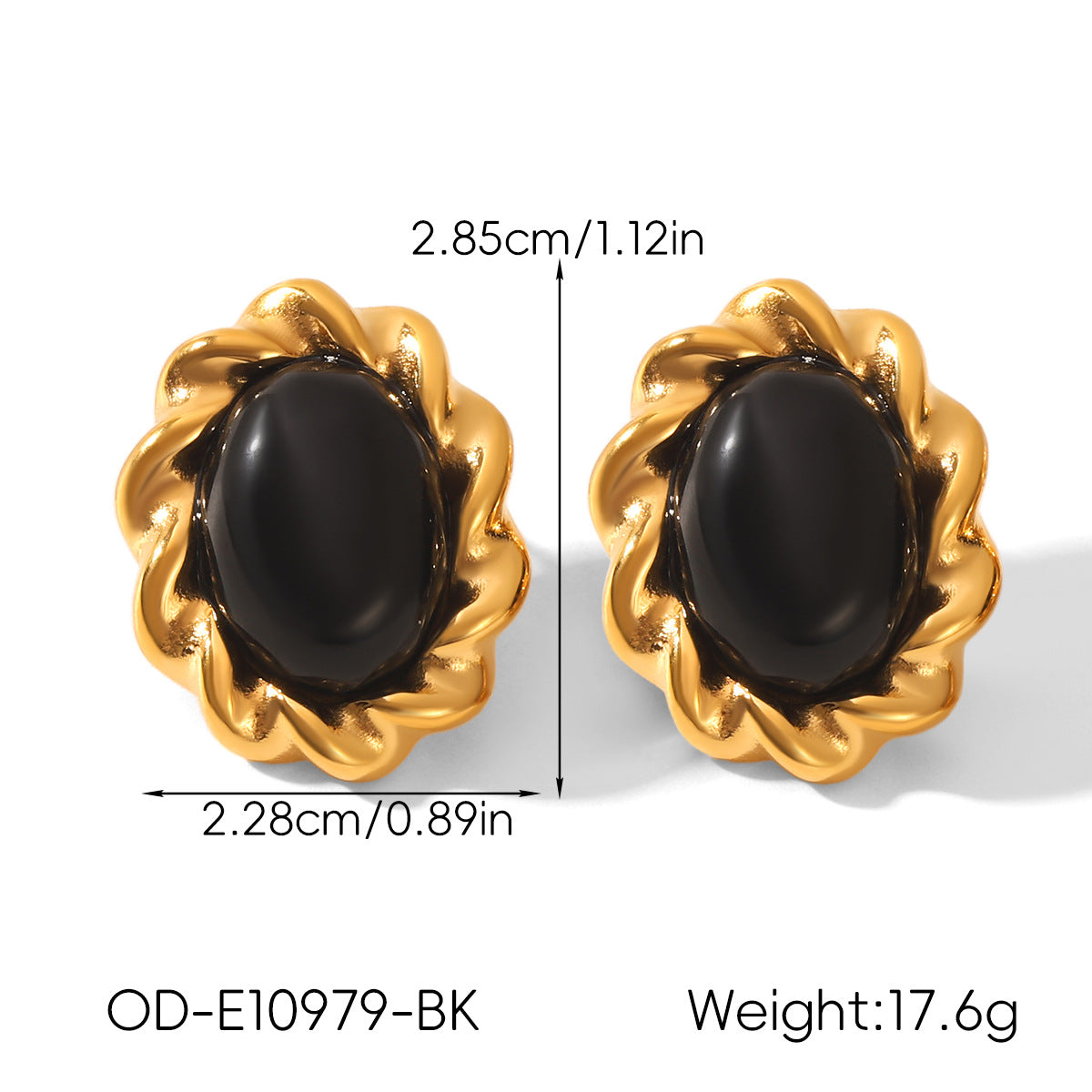 Vintage Personalized Non-fading Titanium Steel Earrings For Women
