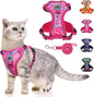 Escape Proof Cat Harness and Leash Reflective Adjustable Soft Vest