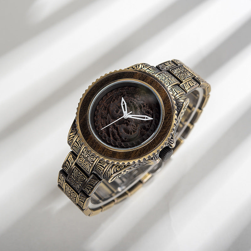 Wooden Watch Quartz Decoration