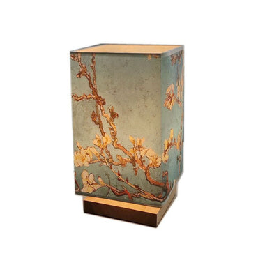 Japanese Zen Square Wood Table Lamp, Adjustable