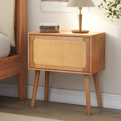 Rotating Hidden Compartment Nightstands, Mid Century Modern Concealment