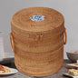 Vietnamese Handmade Rattan Weave Tea Storage