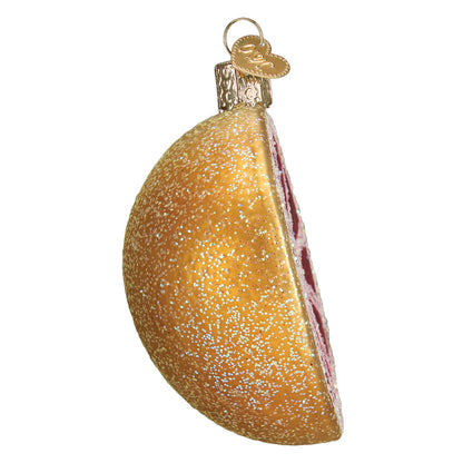 Grapefruit Glass Ornament