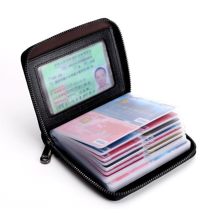Large Cardholder Anti-magnetic Multiple Card Slots ID Holder