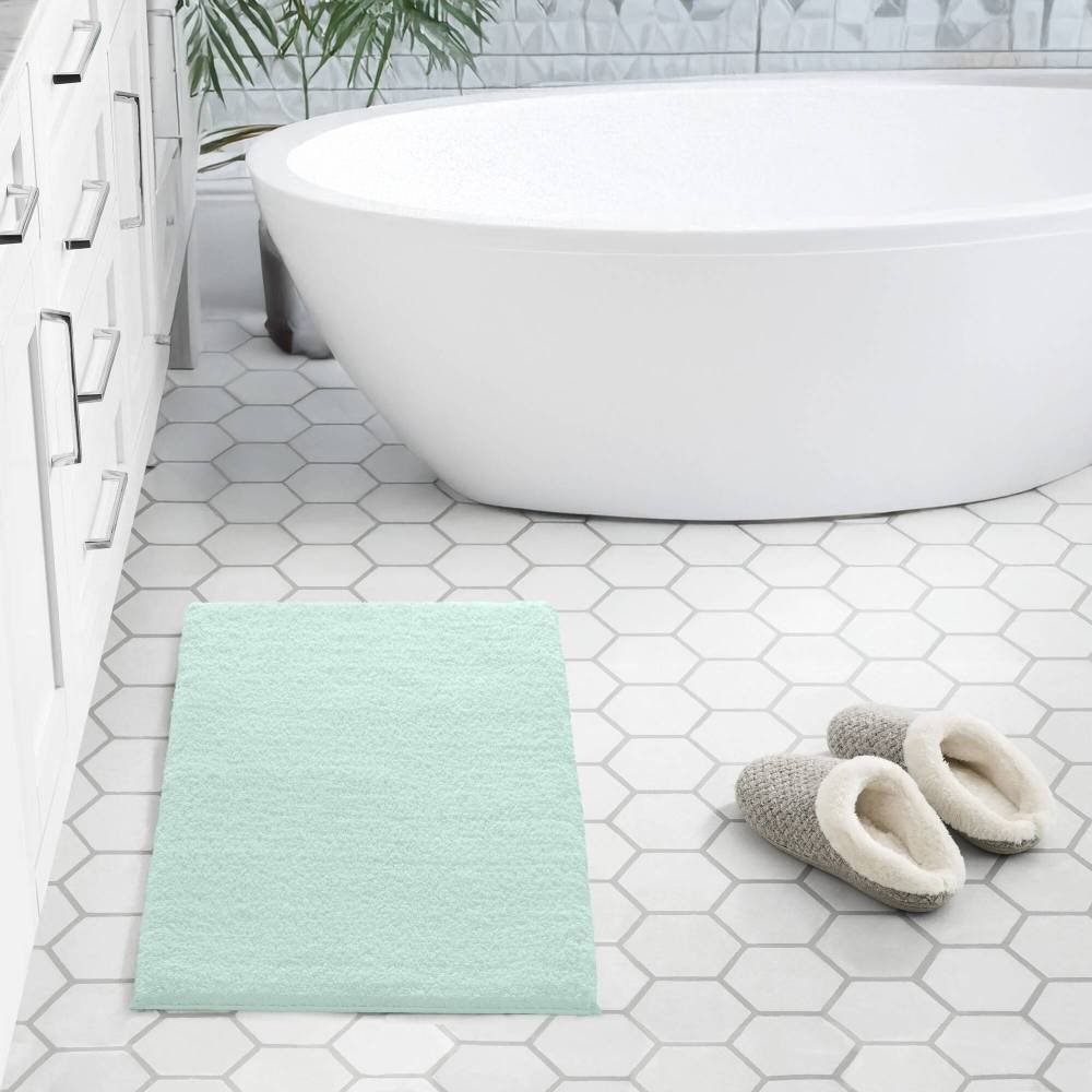 Luxury High Pile Bath Rug 24x40" – Quick Dry, Non-Skid Backing, Machine Washable