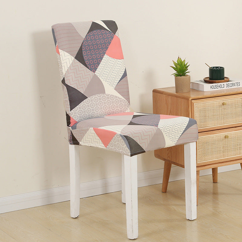 New Chair Cover Printed Chair Cover Elastic Antifouling Hotel Household Chair Cushion Protective Cover