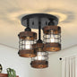 Semi Flush Mount Ceiling Light 3-Light Farmhouse Chandelier Fixtures
