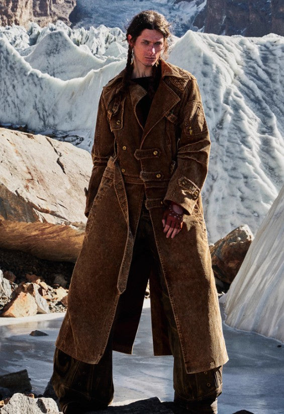 Detachable Corduroy Multi-style Jacket Trench Coat
