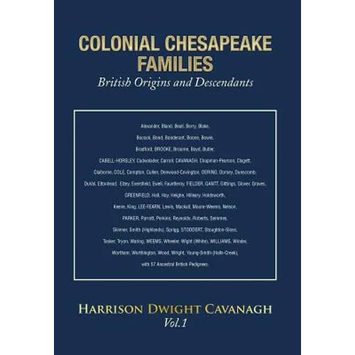 Colonial Chesapeake Families 1 - Hardcover