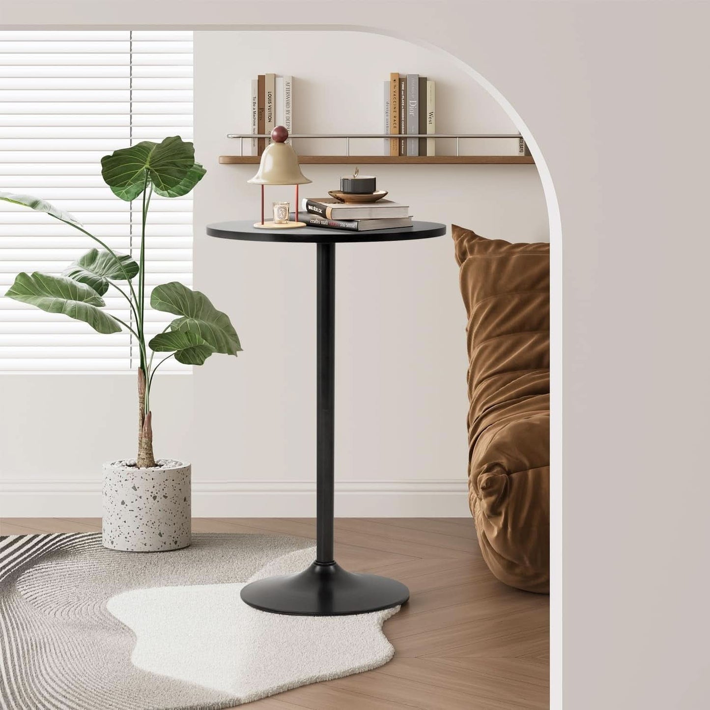 40 Inch Round Bistro Pub Table Industrial Grade MDF Top