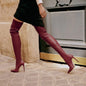 Pointed Toe High Stiletto Heel Women's Over-the-knee Stretch Boots