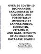 Over 50 Covid-19 Biomarkers Exacerbated by Glucose, and Potentially Improved by Cannabinoids, Curcumin, Vitamin D, and Gaba: Results of an Ongoing Dat - Paperback