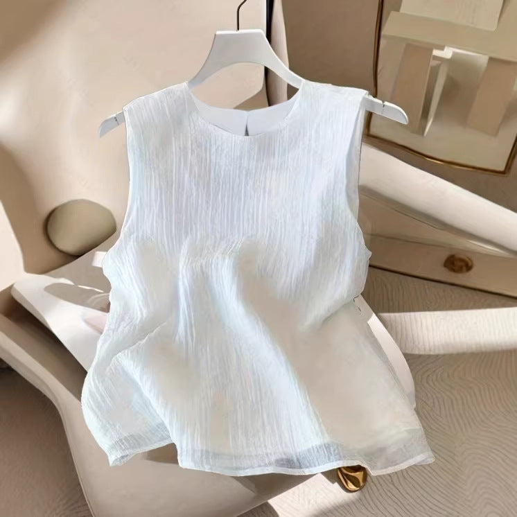 New Stylish Minimalist Sleeveless Loose Vest For Summer Workwear