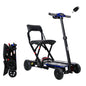 Mobility Scooter Folding Electric Blue 275 LB 10 Mile ABS Aluminum 38x18 In