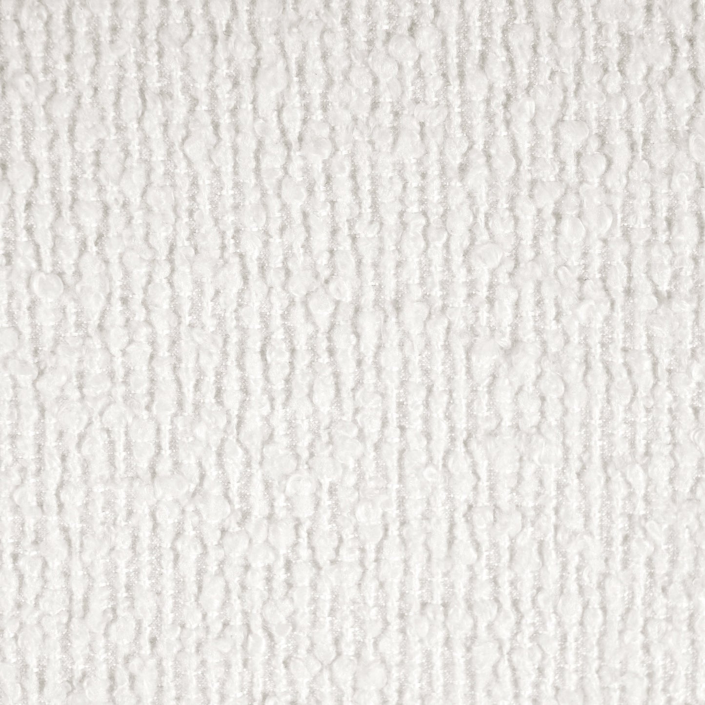 Upholstered Oval Ottoman White Boucle Fabric Rubberwood Legs