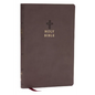 NKJV Holy Bible, Value Ultra Thinline, Charcoal Leathersoft, Red Letter, Comfort Print - Imitation Leather