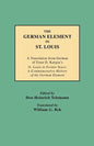German Element in St. Louis - Paperback