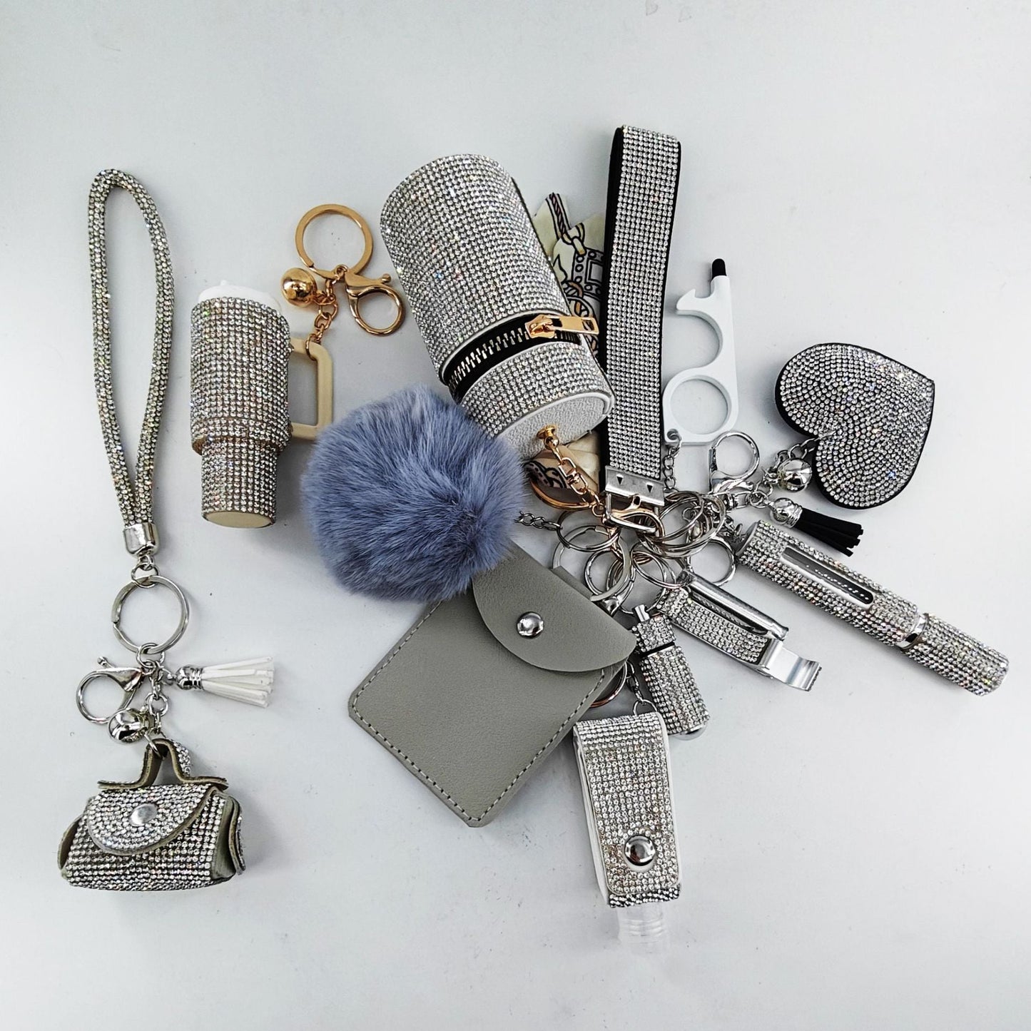 13-Piece Self-Defense Mini Lipstick Keychain Set