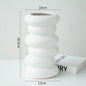 Modern Minimalist Creative And Slightly Luxury Silver Vase Ceramic Ins Style